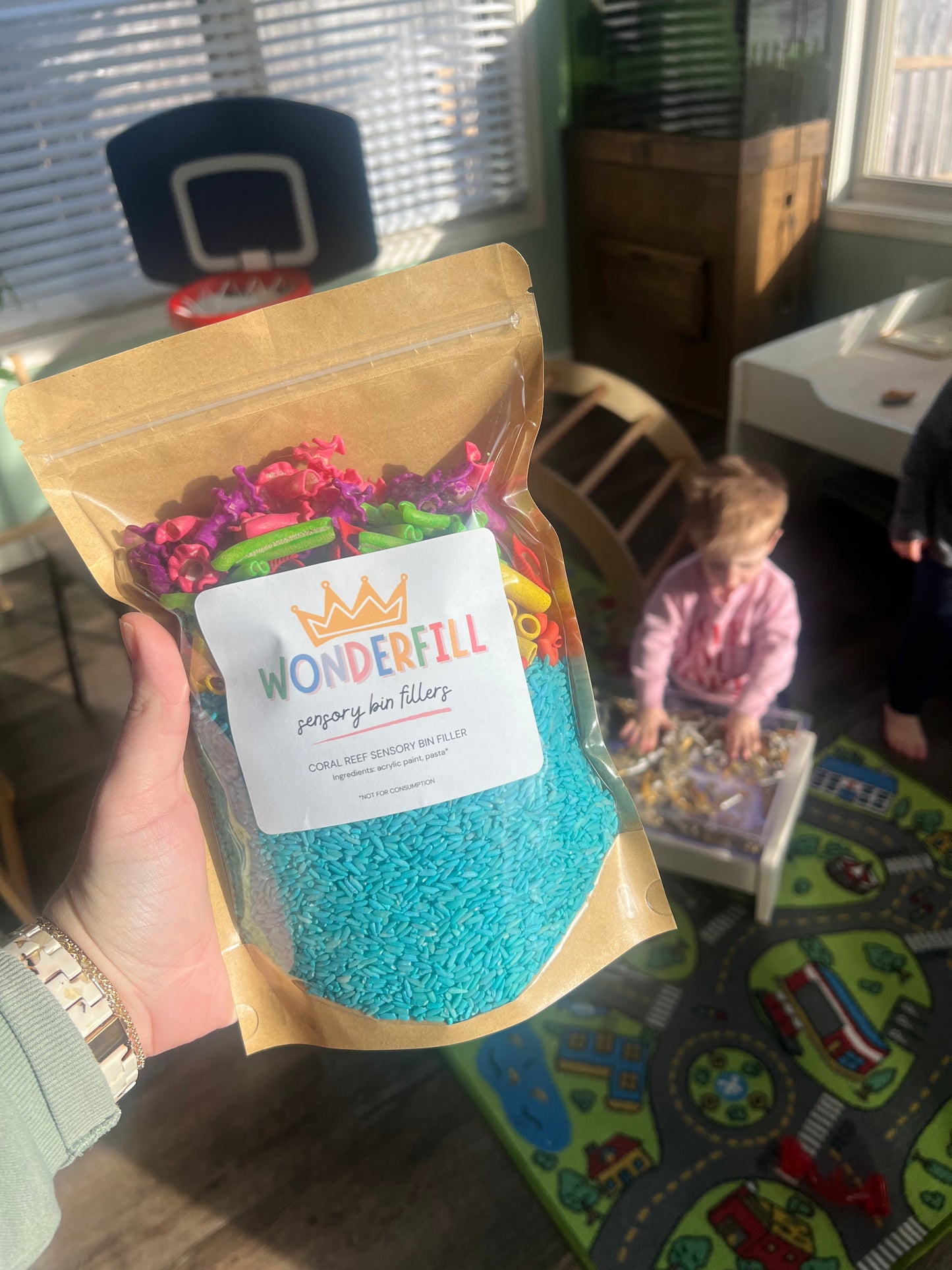 Coral Reef Sensory Bin Filler