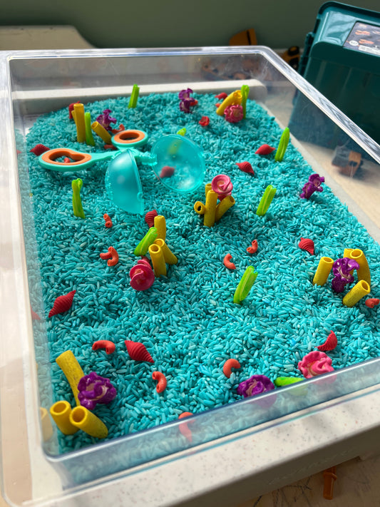 Coral Reef Sensory Bin Filler