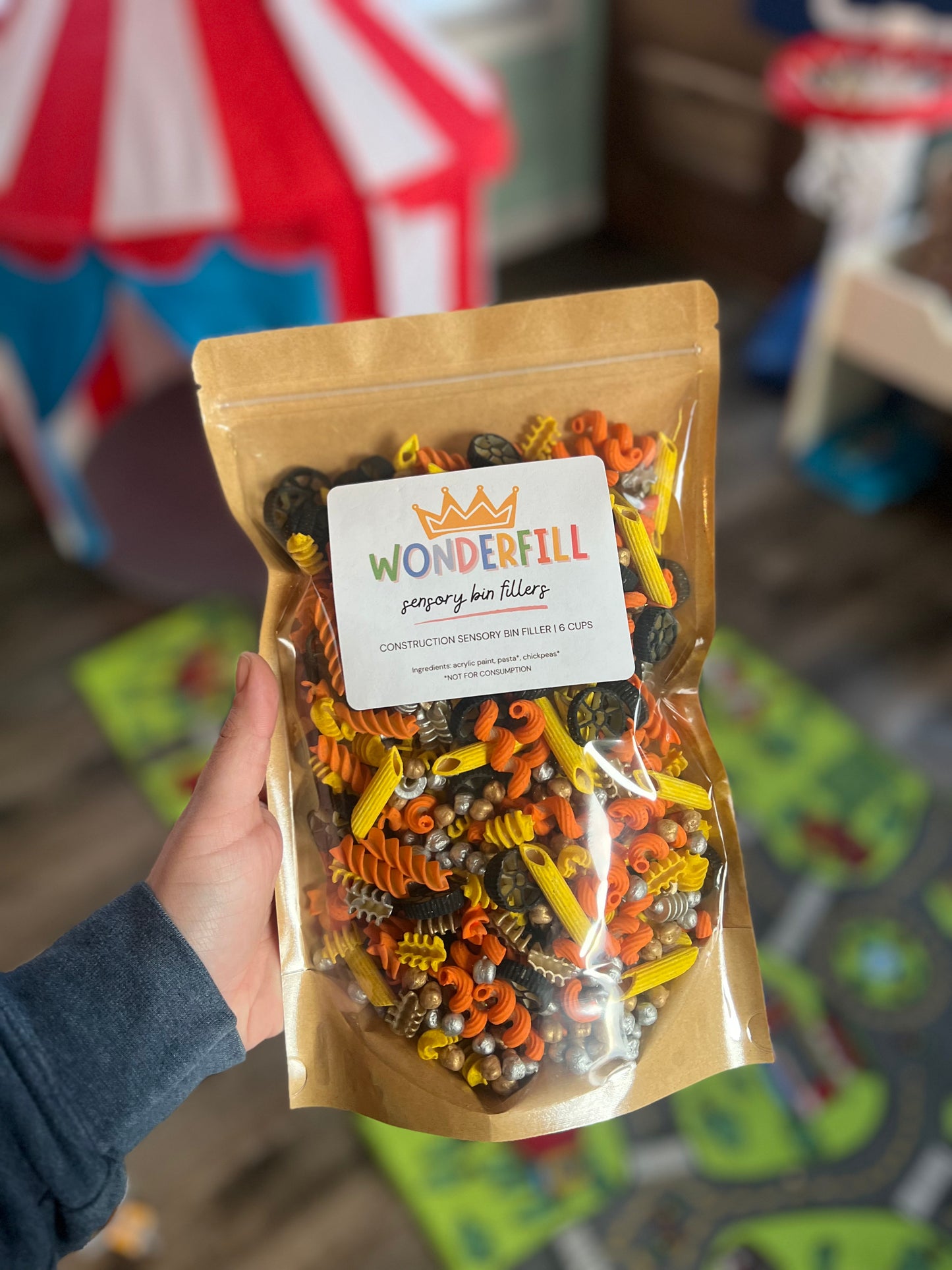 Construction Site Sensory Bin Filler