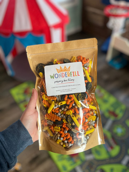 Construction Site Sensory Bin Filler