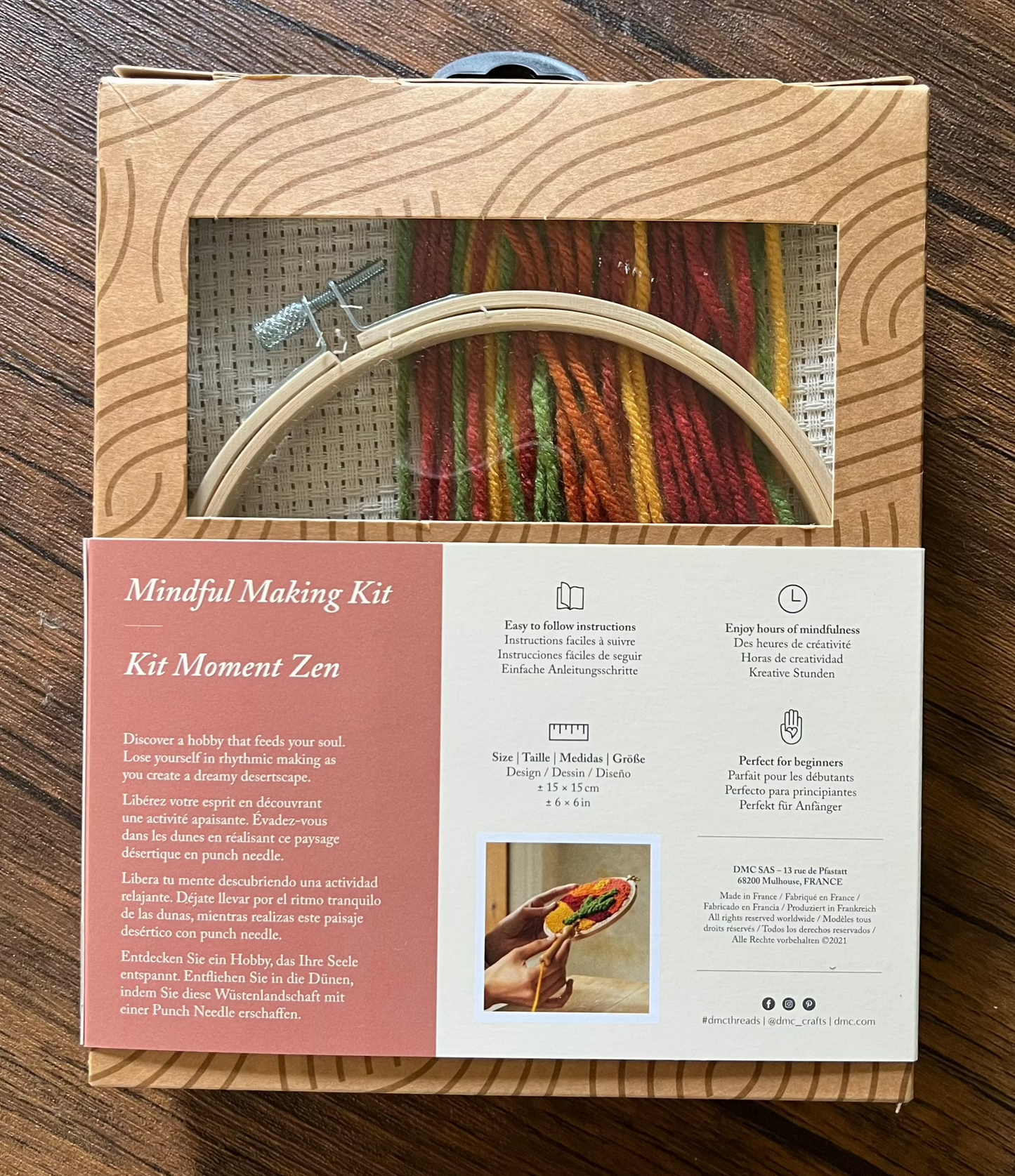 DMC Mindful Making Desert Punch Needle Kit