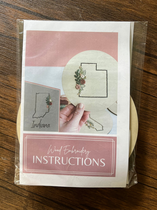 Indiana Wood Embroidery Kit