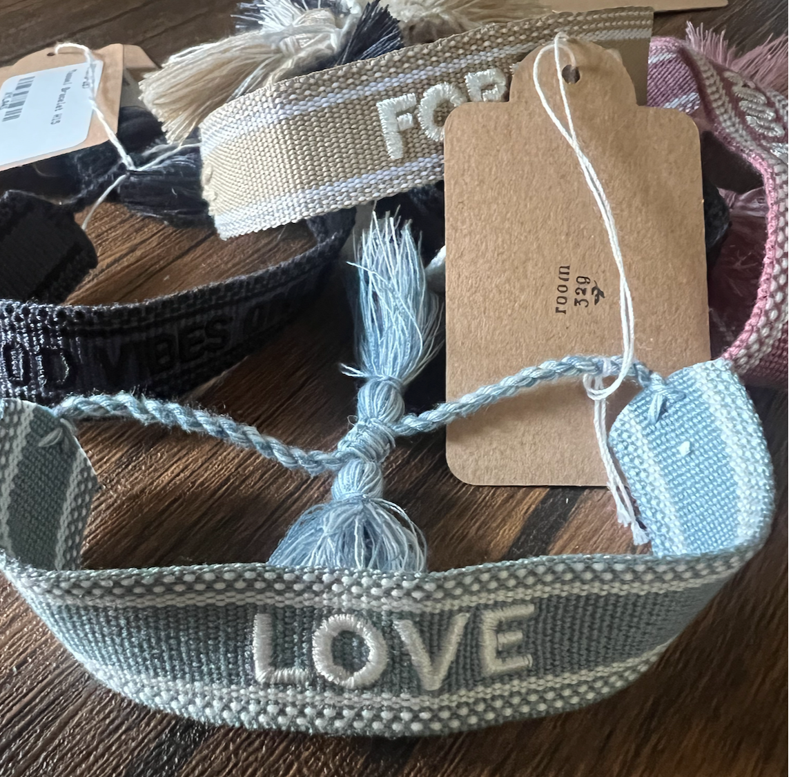 Embroidered Tassel Bracelets