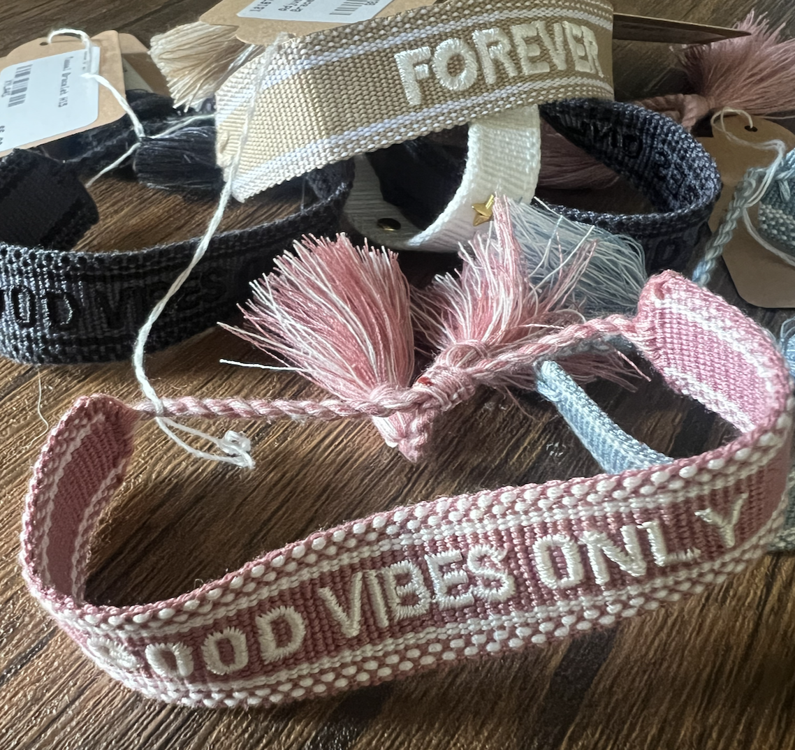 Embroidered Tassel Bracelets