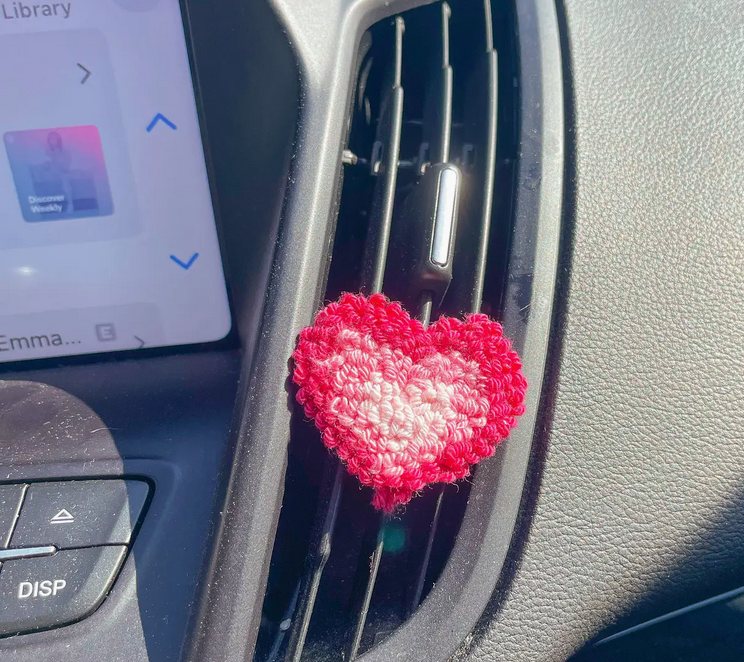 Punch Needle Car Vent Charms